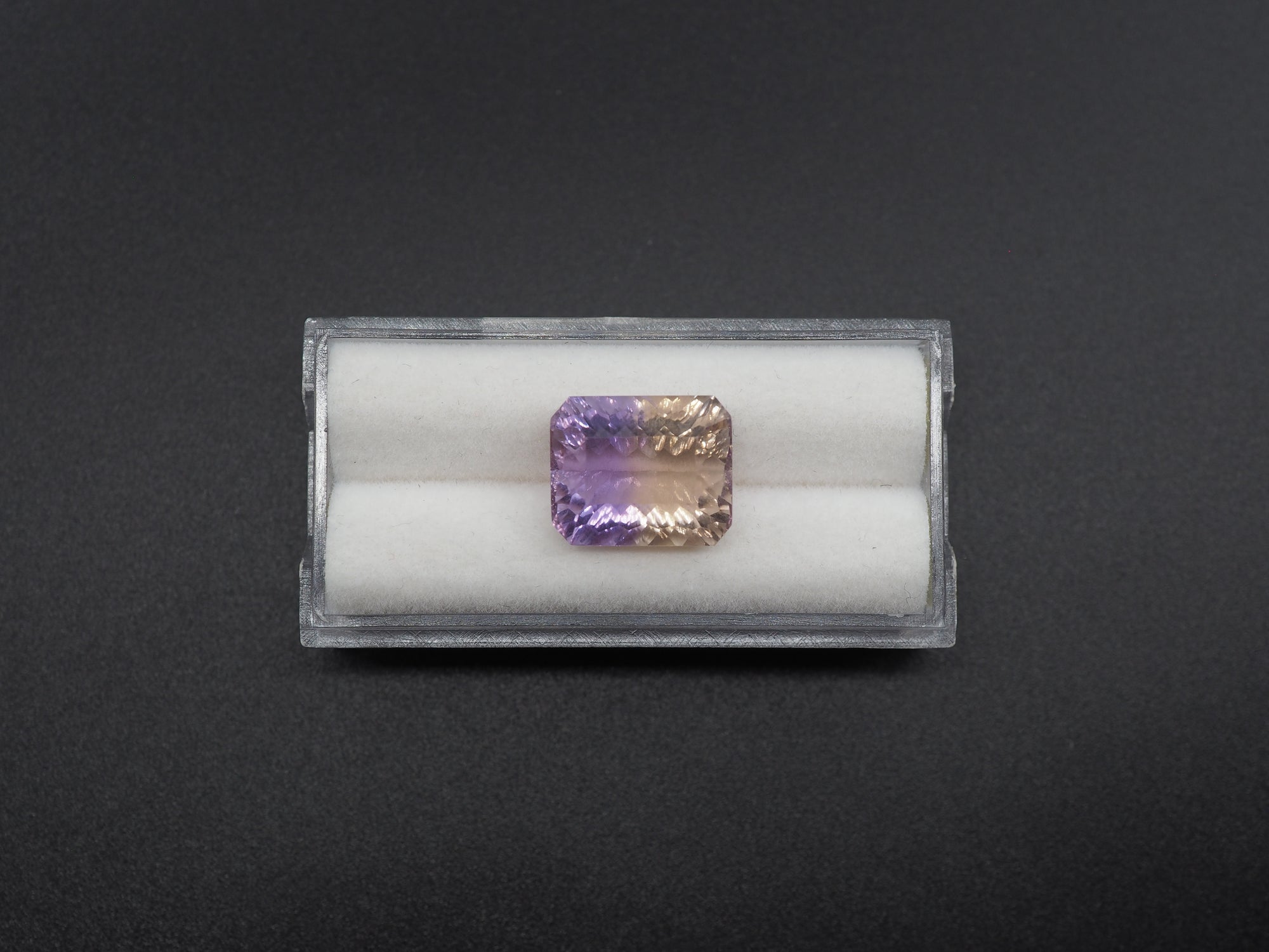 Ametrine Faceted 13.2x11mm Approximately 8.6  Carat (GTG-AMT-23)
