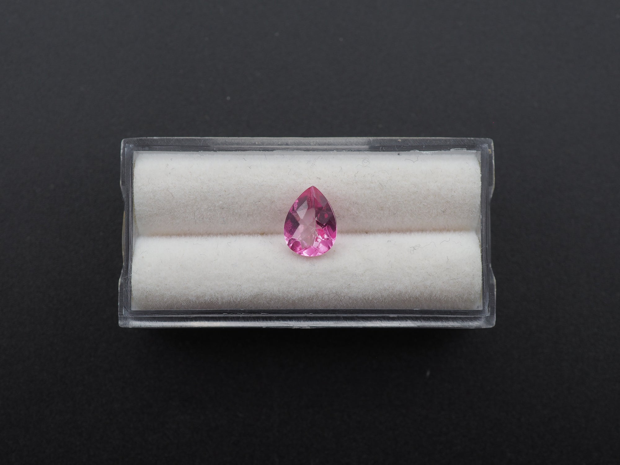 Pink Topaz, Faceted Gemstone 9x7 mm Approximately 1.85 Carat (GTG-PTO-19)