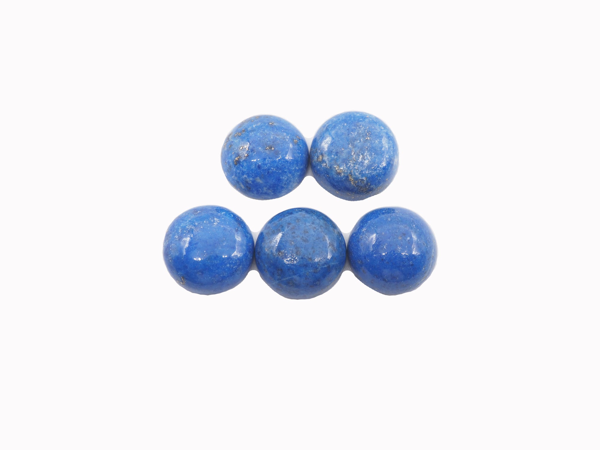 Lapis Cabs Round 10mm Approximately 19.55 Carat , 5 pieces (GTG-LAP-10)