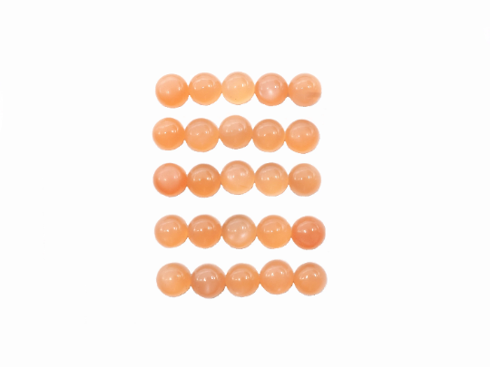 Peach Moonstone Cabs 4mm Approximately 7.42 carat