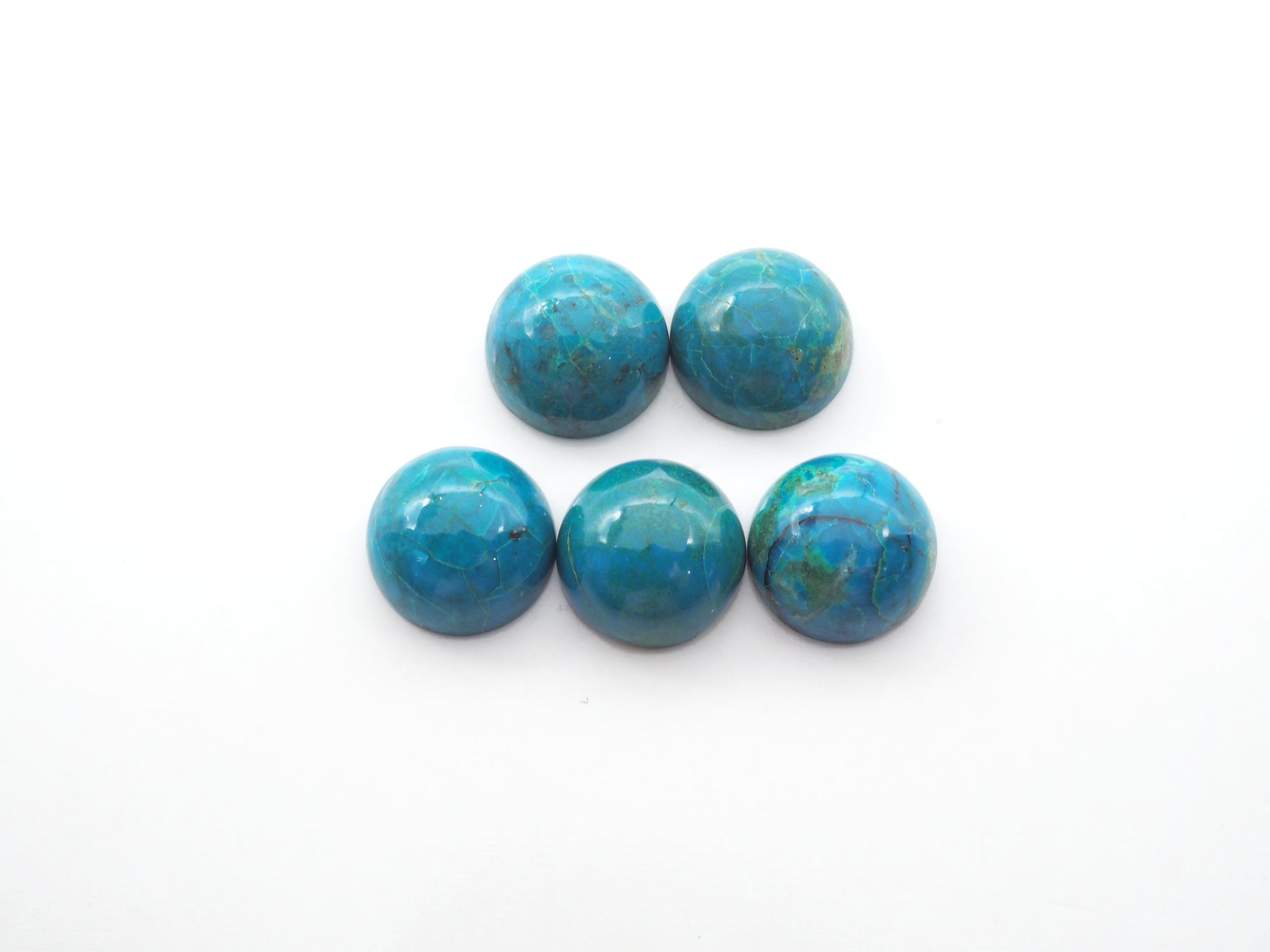 Chrysocolla Cabs Round 9.5mm Approximately 15.70 Carat