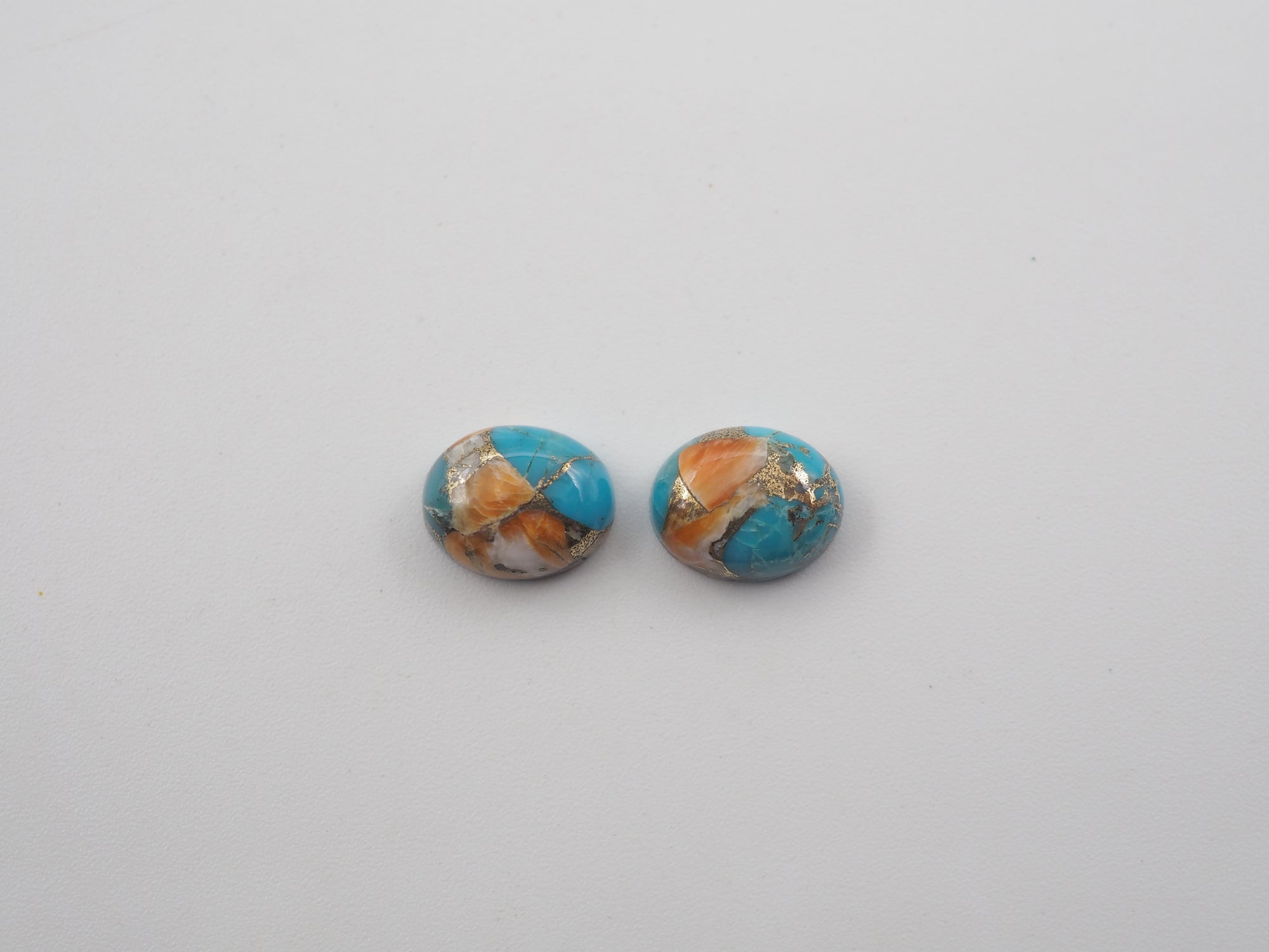 Oyster Copper Turquoise Cabochon Oval 10x8 mm Approximately 5.70 Carat (GTG-OT-27)