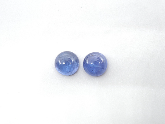 Tanzanite Cabs Round 8 mm Approximately 4.39 Carat