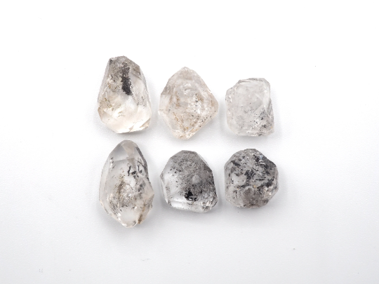 Natural Herkimer Diamond Crystal Rough Slice bottom flat, 11.5mm-16.5mm Approximately 34.69 Carat