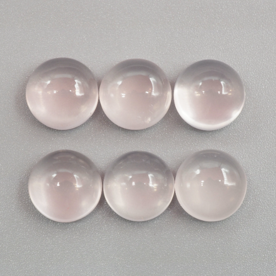 Rose Quartz Cabs Round 9 mm Approximately 16.28 Carat