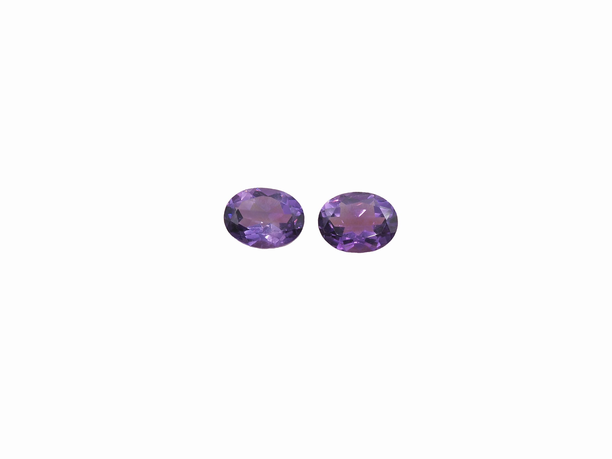 Amethyst Oval 9x7mm Approximately 3.35 Carat Matching Pair