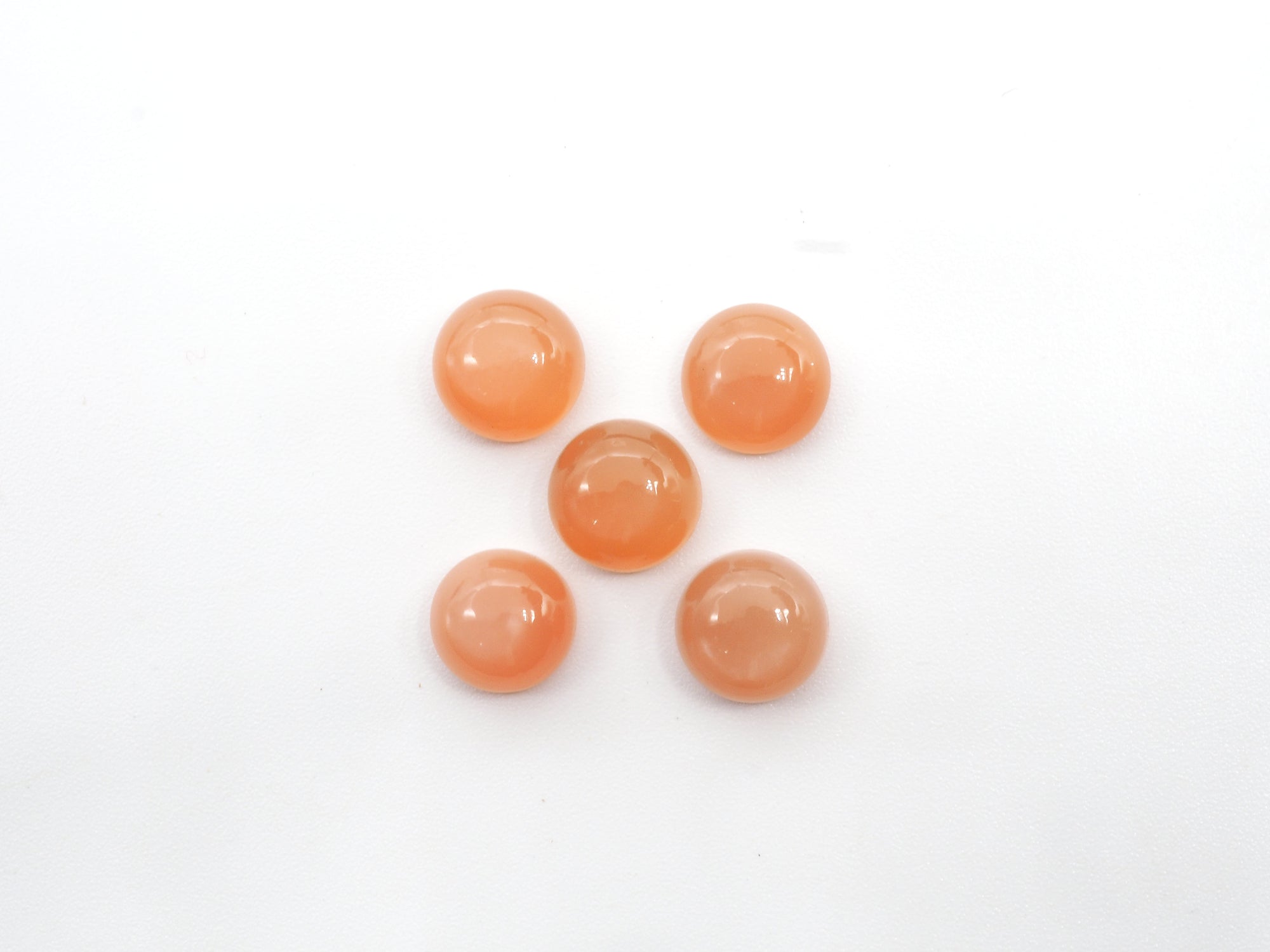 Peach Moonstone Cabs 8mm Approximately 8.33 carat