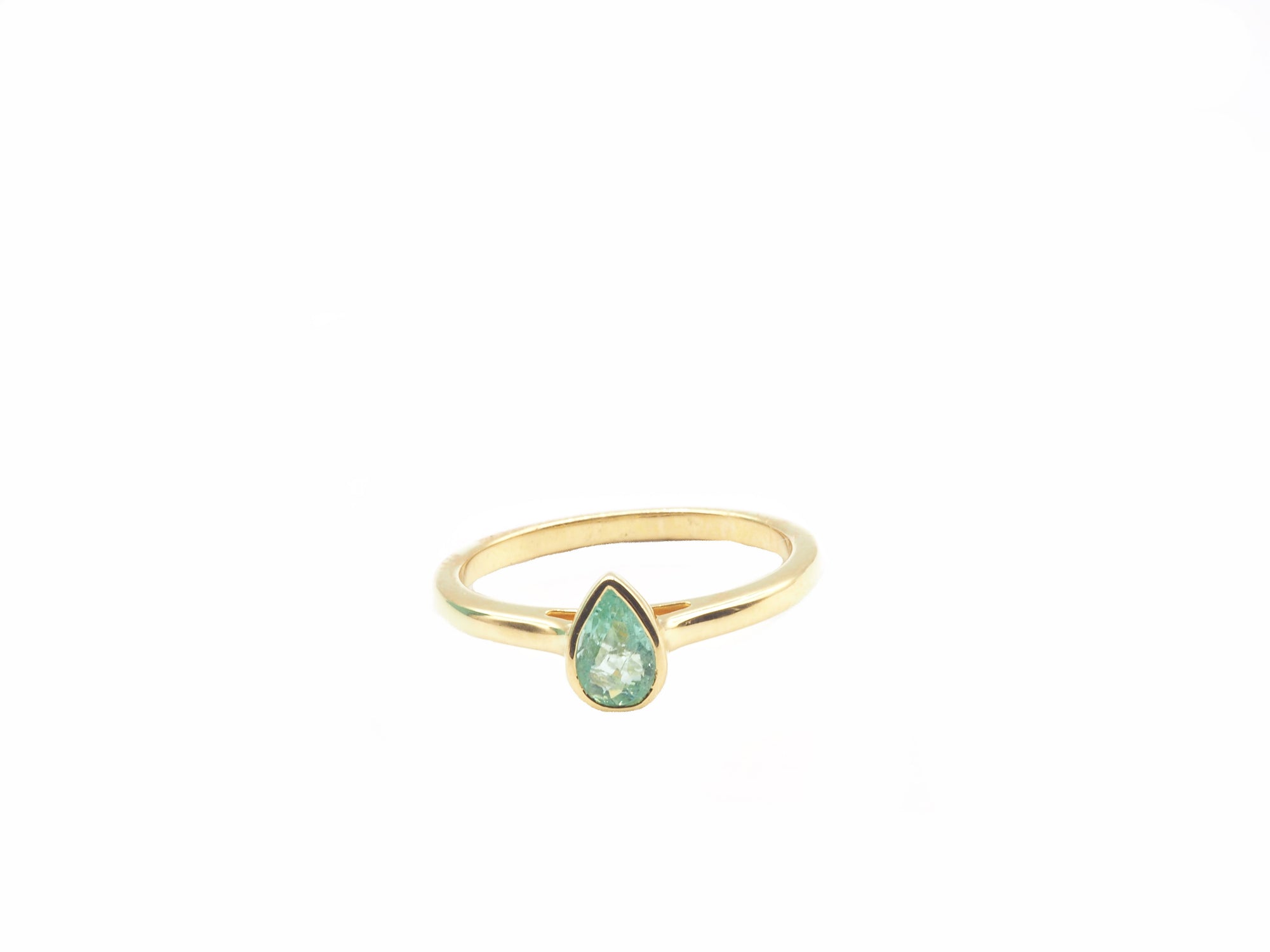 18K Yellow Gold Paraiba Ring