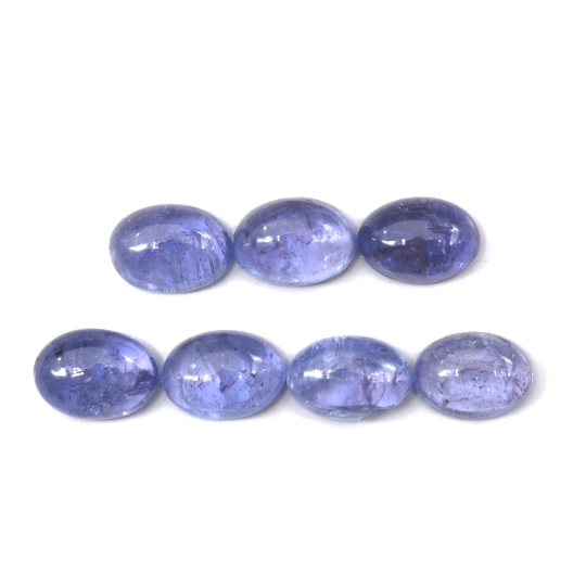Tanzanite Cabs Oval Shape 7x5 mm Approximately 7.63 Carat