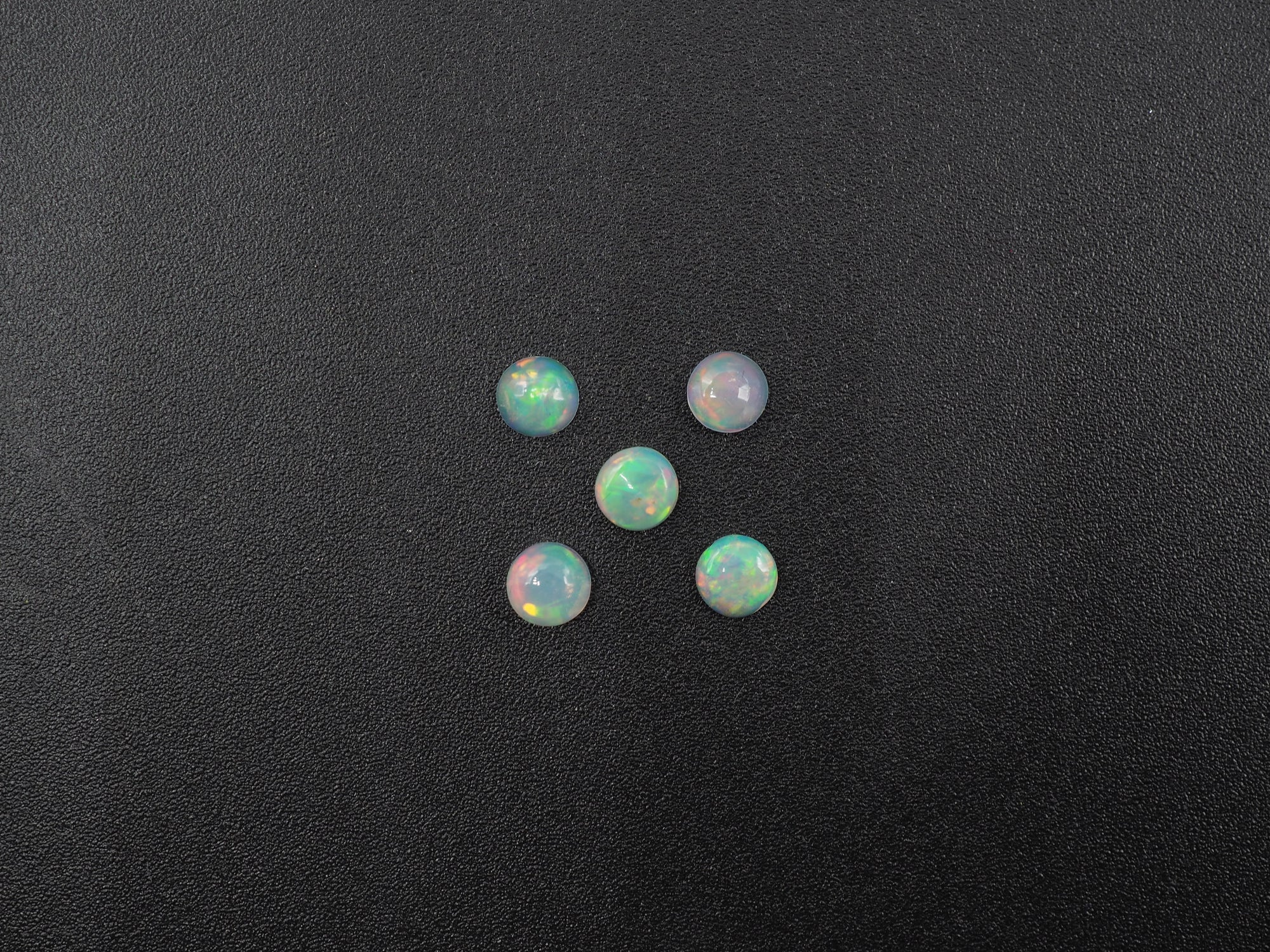 Ethiopian Round Opal Cabs 4.2 mm Approximately 0.86 Carat (GTG-OP-189)