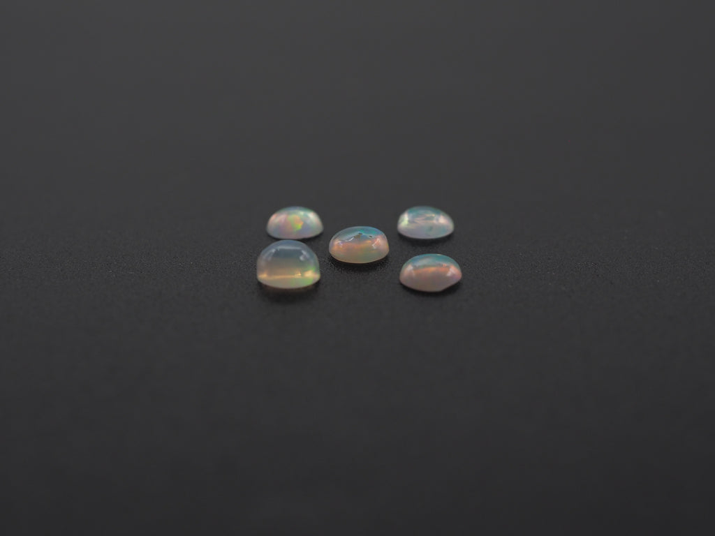 Ethiopian Round Opal Cabs 4.2 mm Approximately 0.86 Carat (GTG-OP-189)