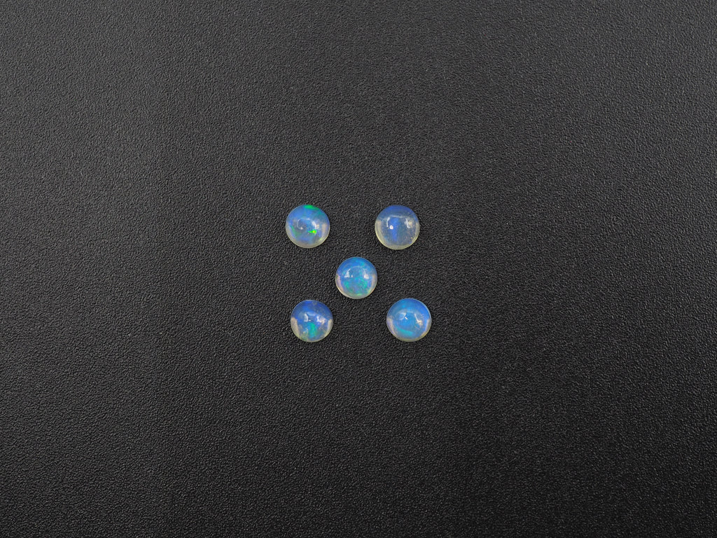 Ethiopian Round Opal Cabs 4.2 mm Approximately 0.86 Carat (GTG-OP-191)