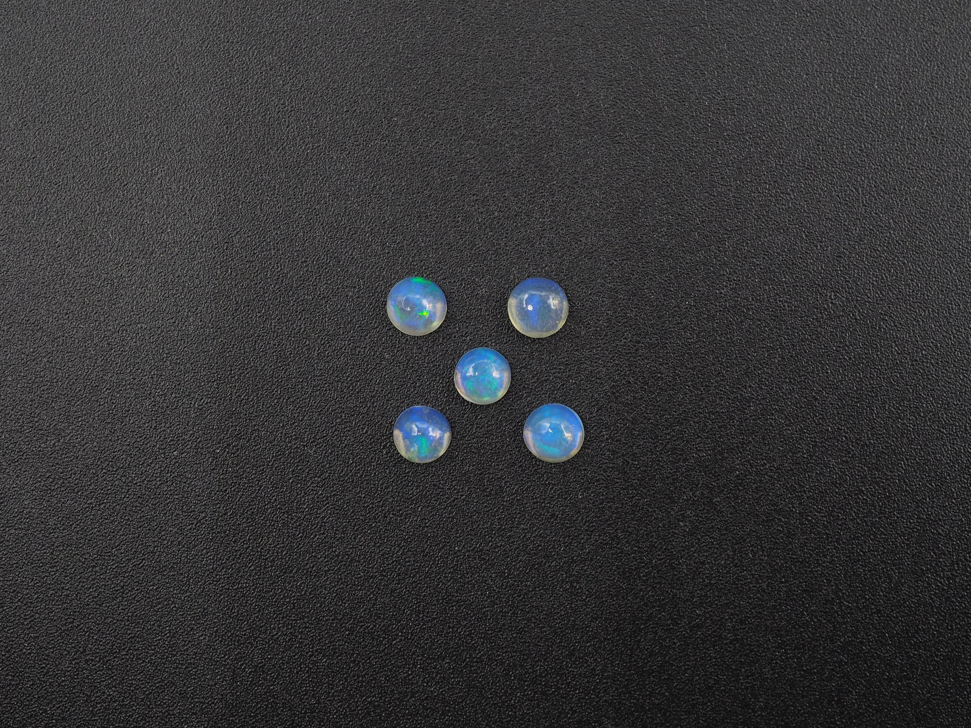 Ethiopian Round Opal Cabs 4.2 mm Approximately 0.86 Carat (GTG-OP-191)