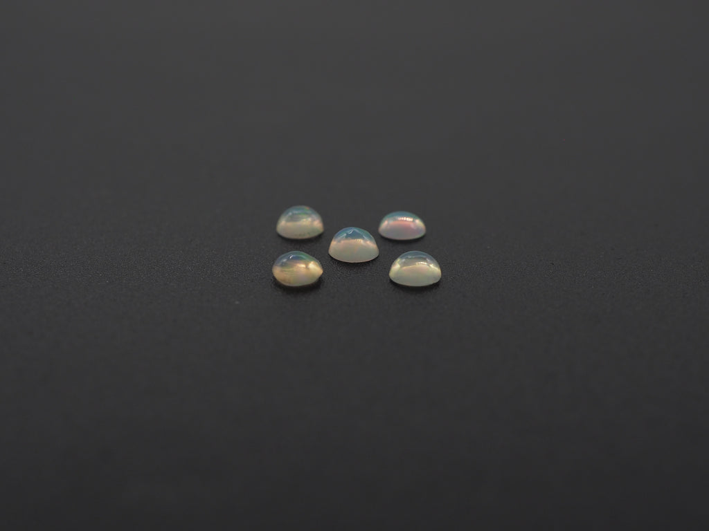 Ethiopian Round Opal Cabs 4 mm Approximately 0.52 Carat (GTG-OP-188)