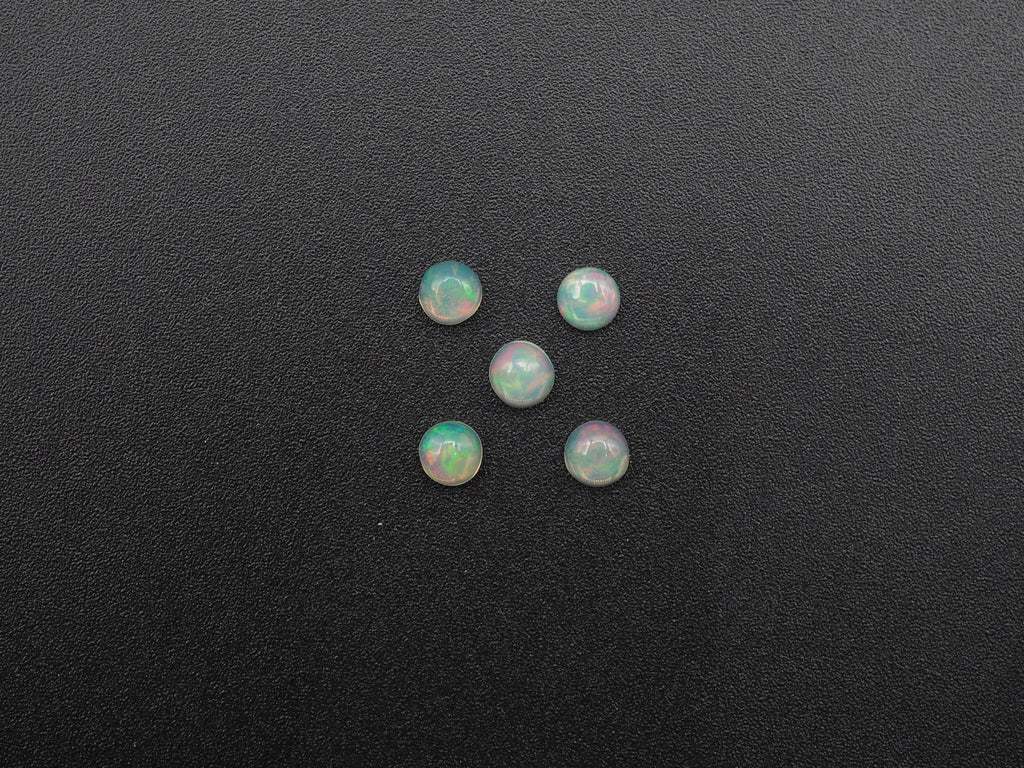 Ethiopian Round Opal Cabs 4 mm Approximately 0.52 Carat (GTG-OP-188)