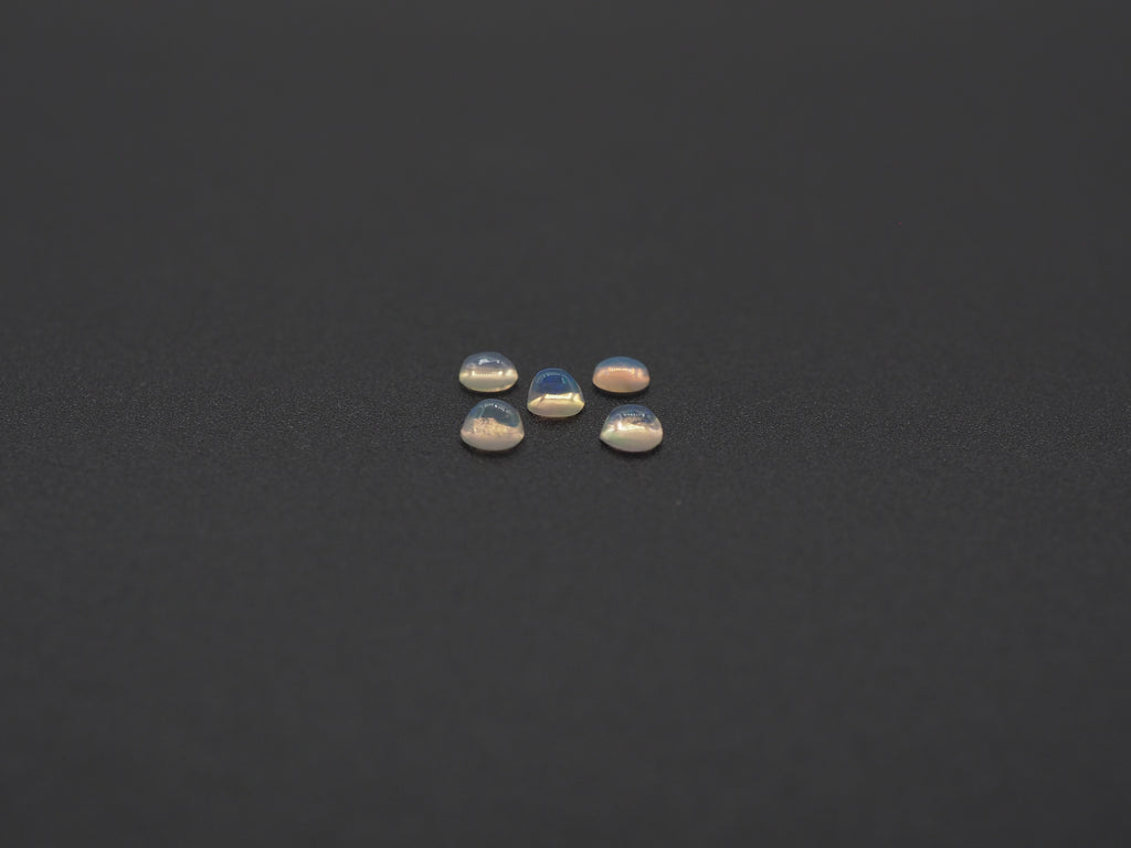 Ethiopian Round Opal Cabs 3 mm Approximately 0.53 Carat (GTG-OP-192)