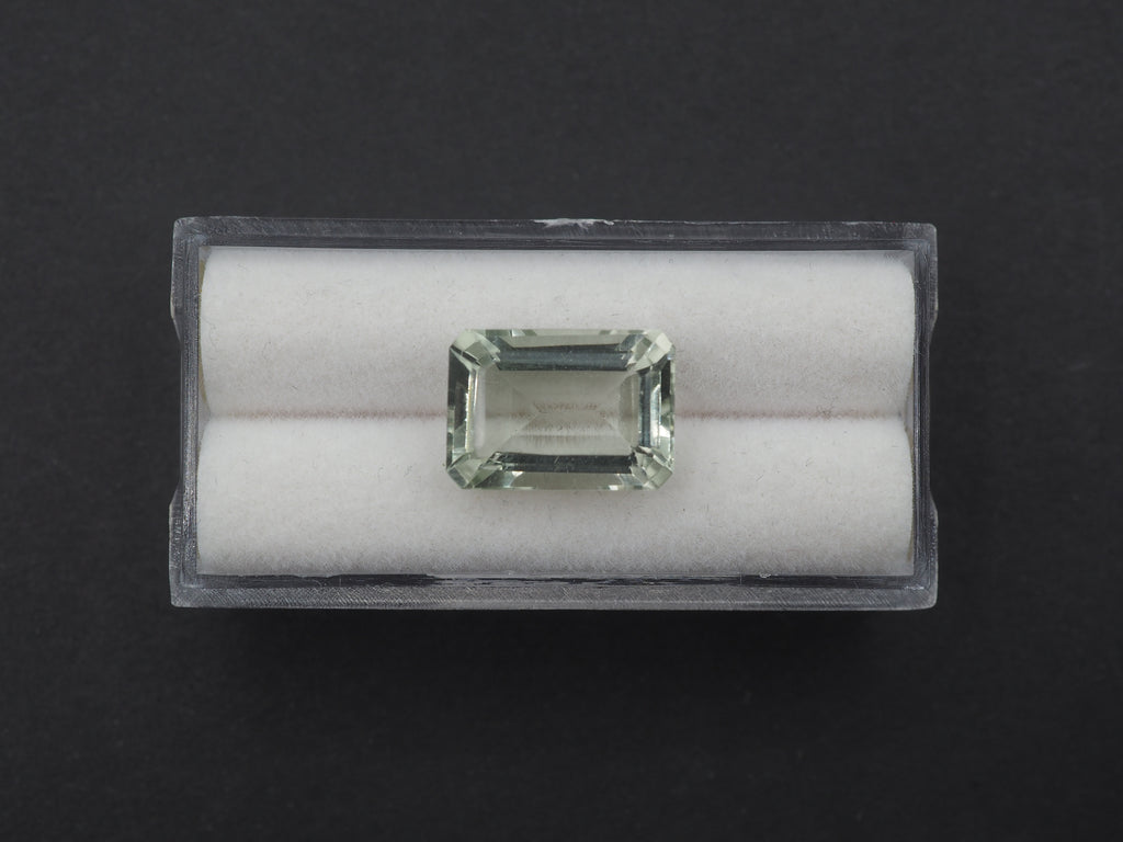 Green Amethyst Faceted 14.1x10 mm  Single Piece Approximately 7.23 Carat   (GTG-GAM-3)