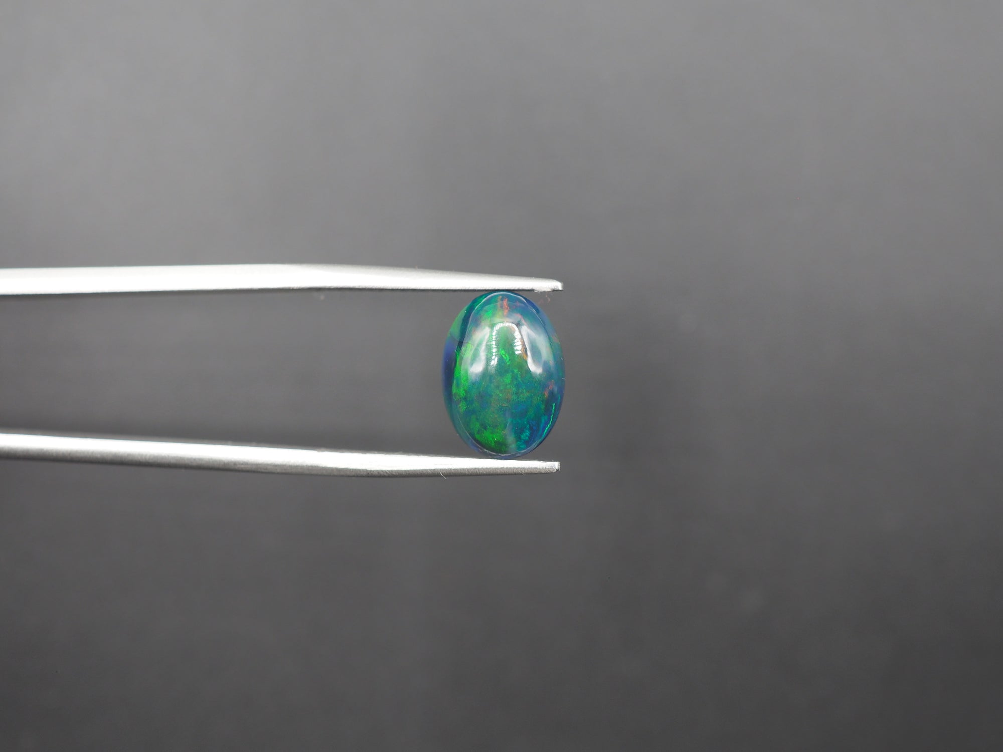 Ethiopian Black Opal Cabochon 11.5x8.5 mm Approximately 2.16 Carat (GTG-BOP-47)
