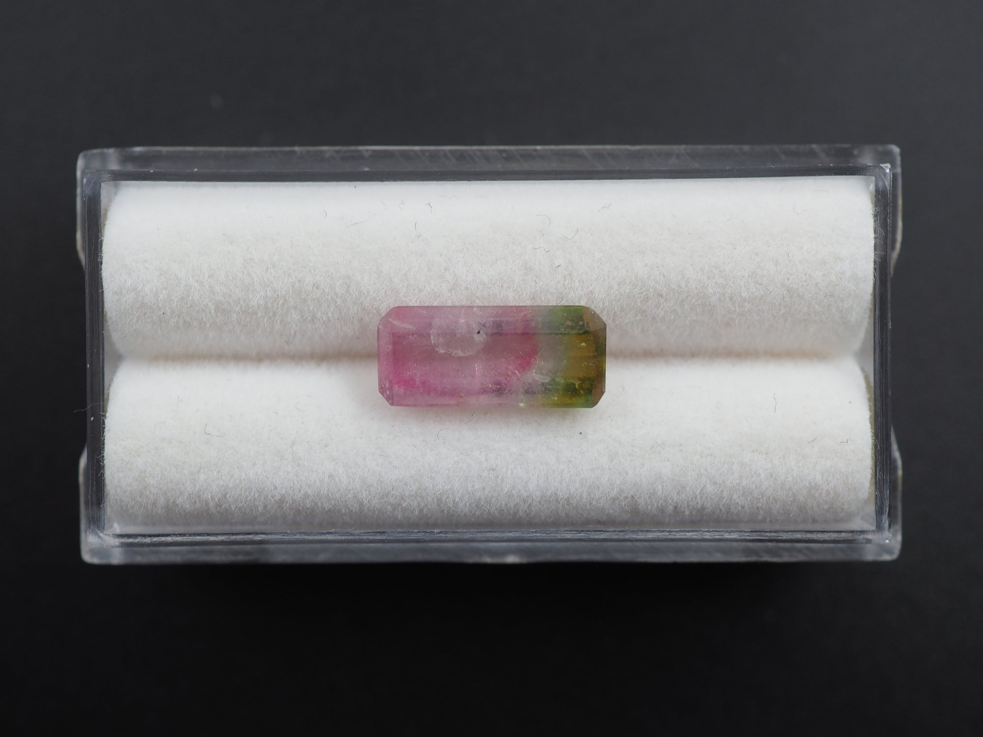 Watermelon Tourmaline Faceted Gemstone 13.4x6 mm