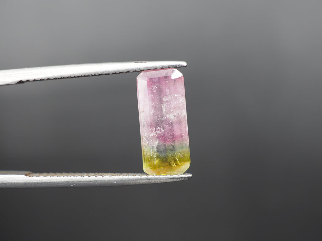 Watermelon Tourmaline Faceted Gemstone 13.4x6 mm