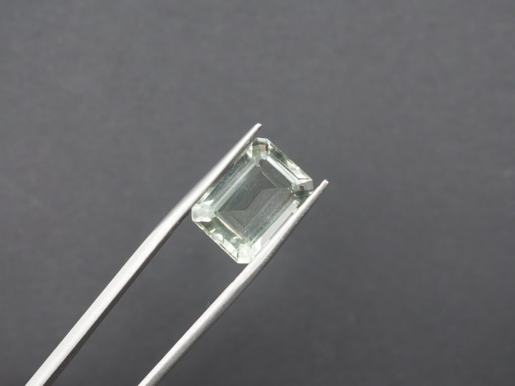 Green Amethyst Faceted 14.1x10 mm  Single Piece Approximately 7.23 Carat   (GTG-GAM-3)