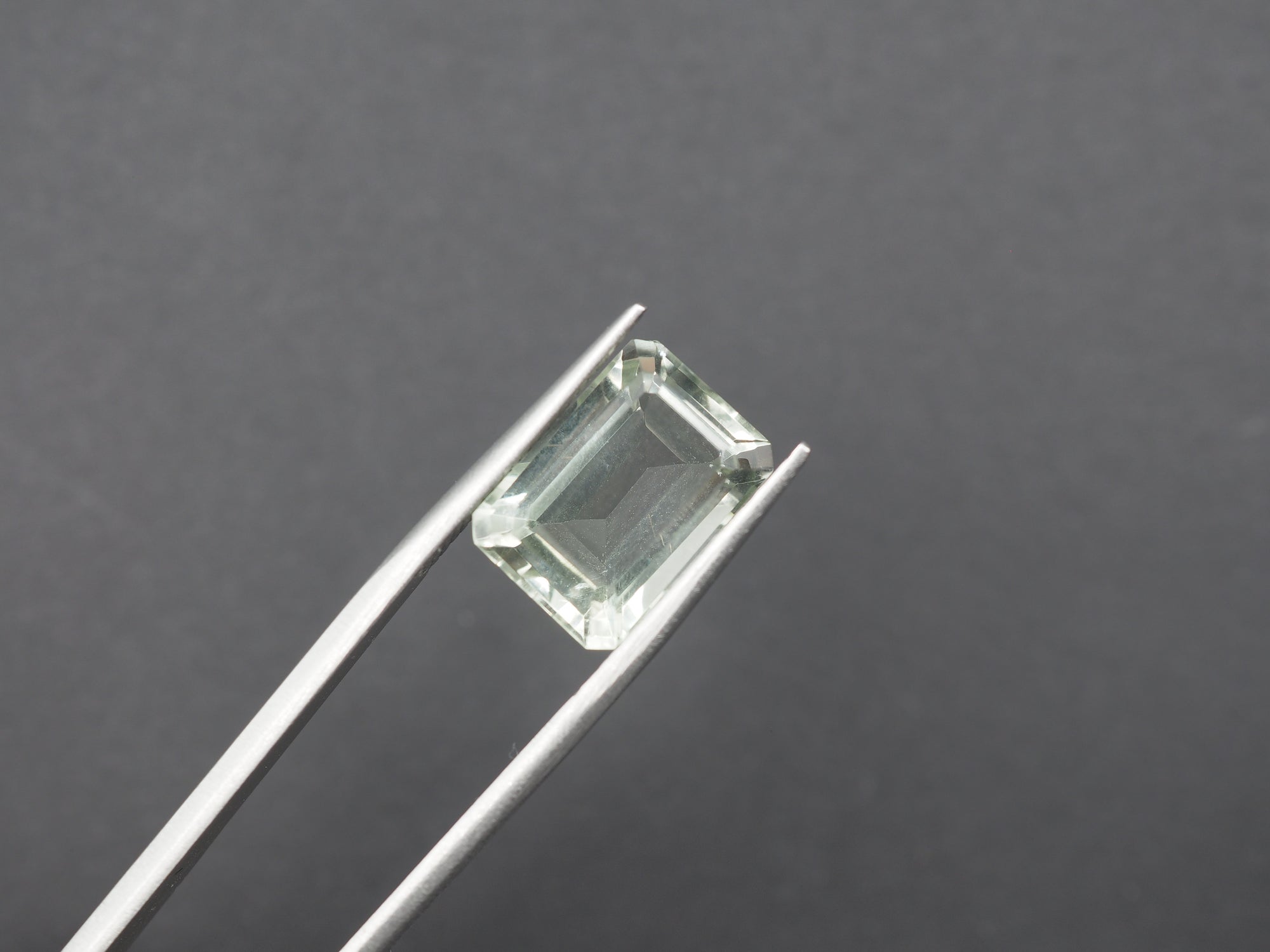 Green Amethyst Faceted 14.1x10 mm  Single Piece Approximately 7.23 Carat   (GTG-GAM-3)