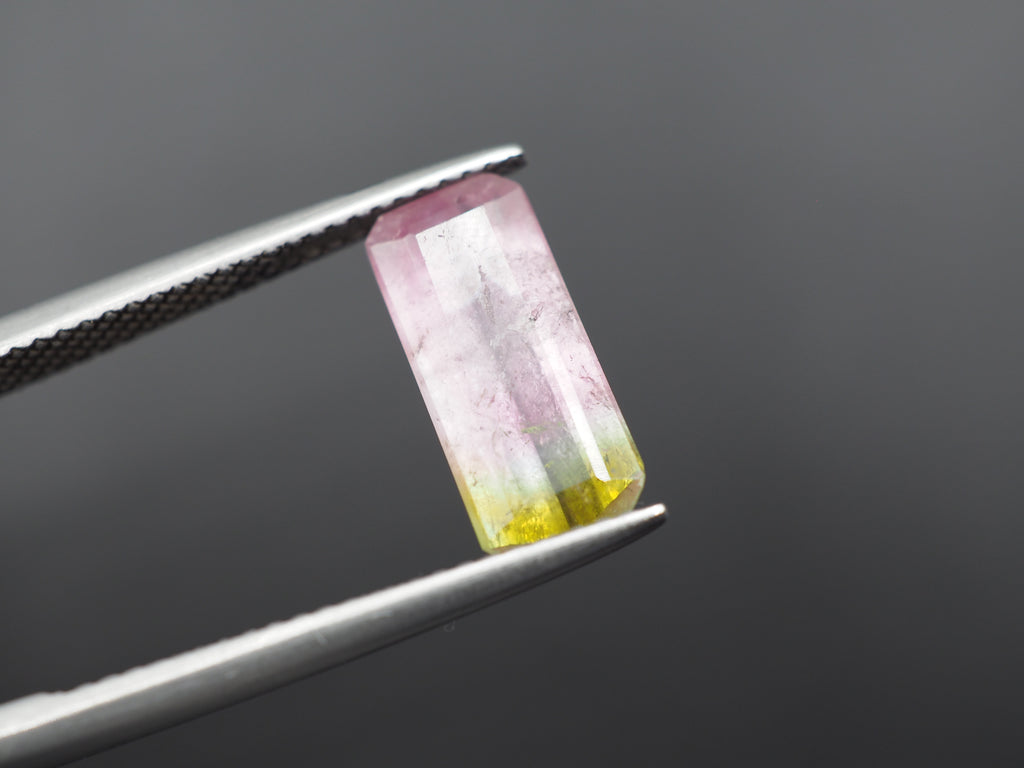 Watermelon Tourmaline Faceted Gemstone 13.4x6 mm