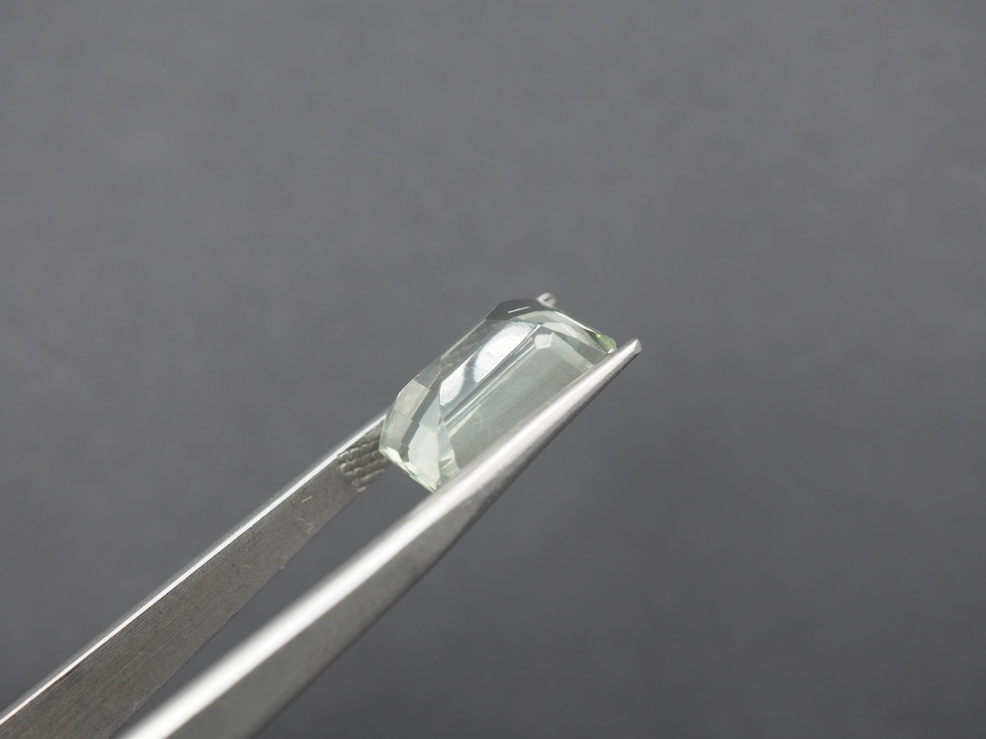 Green Amethyst Faceted 14.1x10 mm  Single Piece Approximately 7.23 Carat   (GTG-GAM-3)