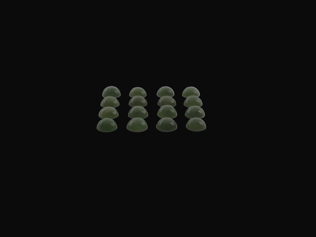 Natural Jade Round Shape Cabs 4mm Approximately 1.77 Carat (GTG-J-10)