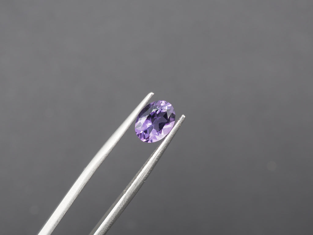 Amethyst Faceted 8x6 mm Matching Pair Approximately 2 Carat (GTG-AM-71)