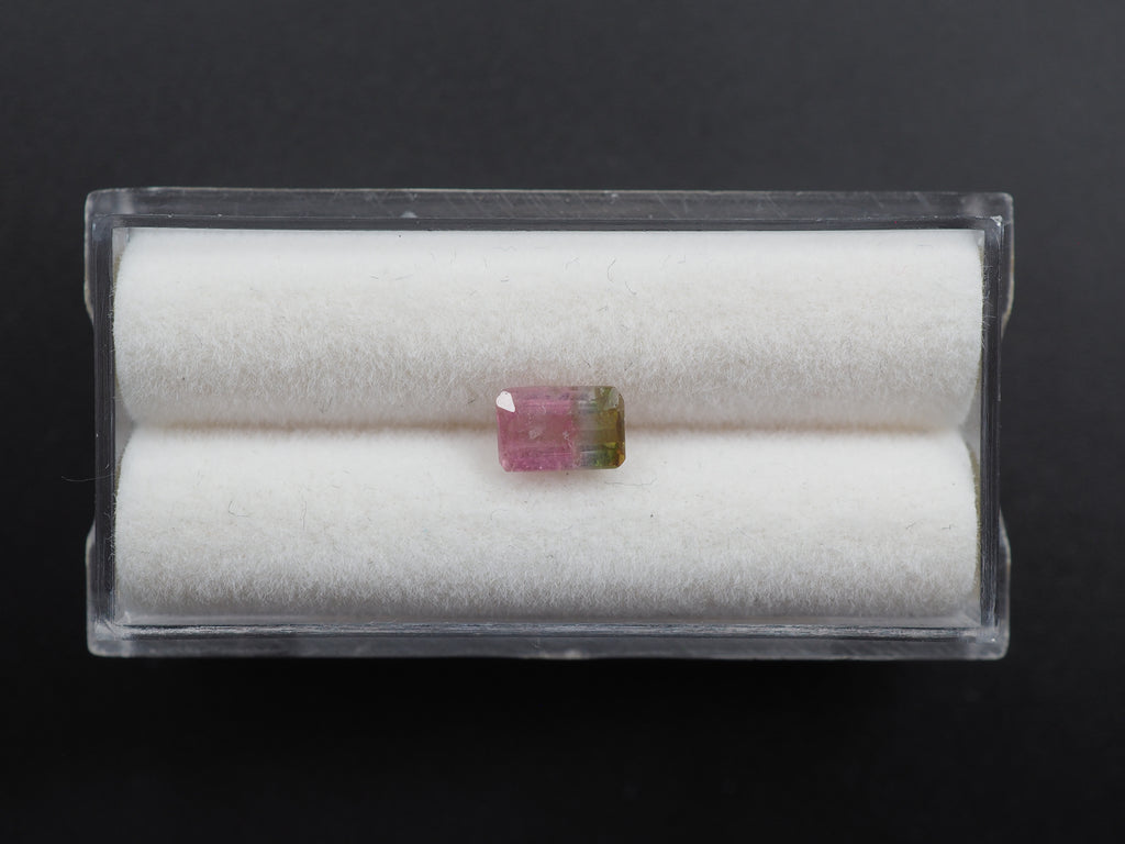 Watermelon Tourmaline Faceted Gemstone 6.8x4.6 mm