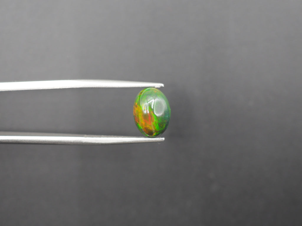 Ethiopian Black Opal Cabochon 10.5x8 mm Approximately 1.82 Carat (GTG-BOP-38)