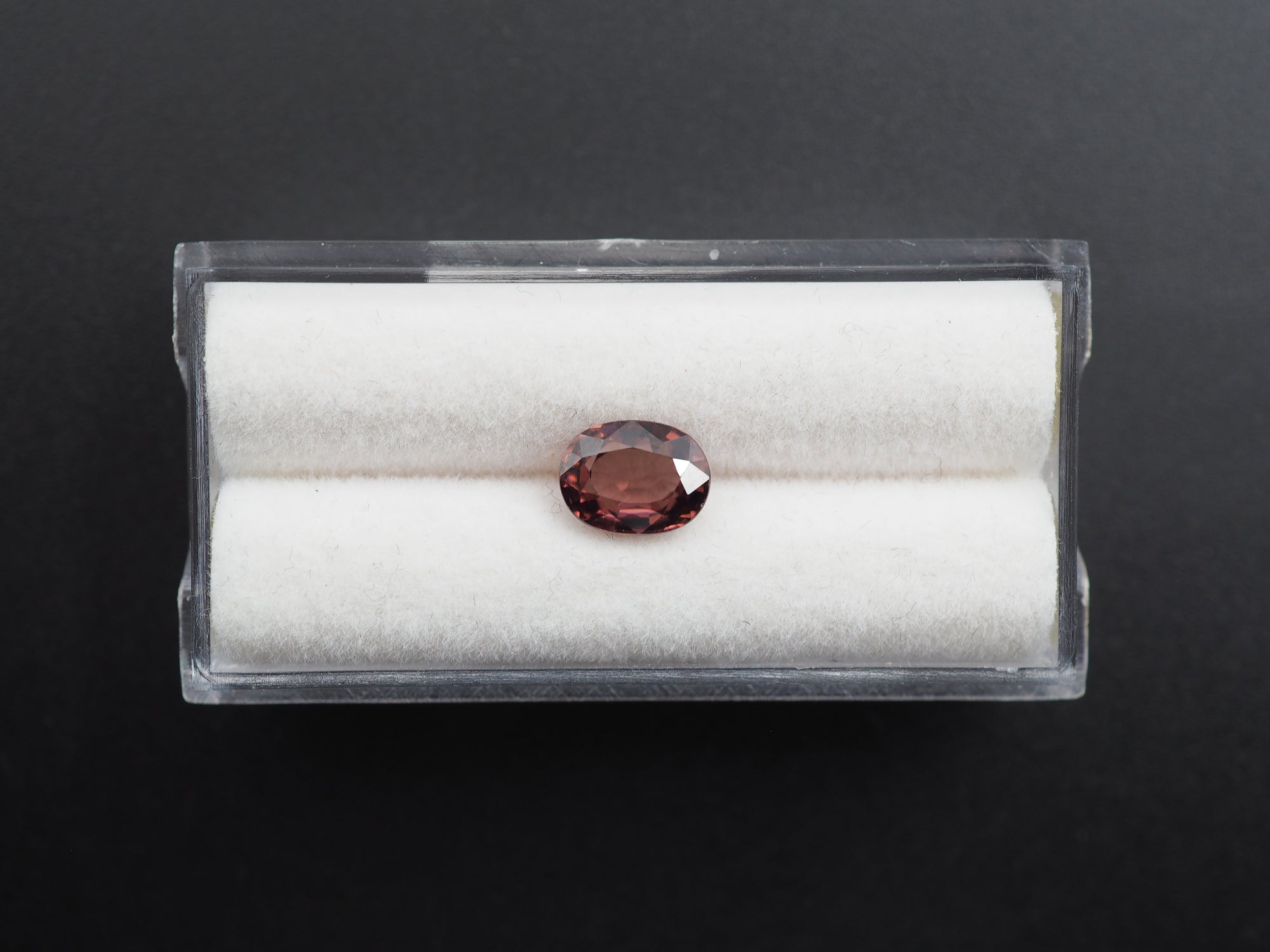 Red Zircon Faceted Gemstone 8.5x6.5 mm Approximately 2.46 Carat (GTG-Z-1)