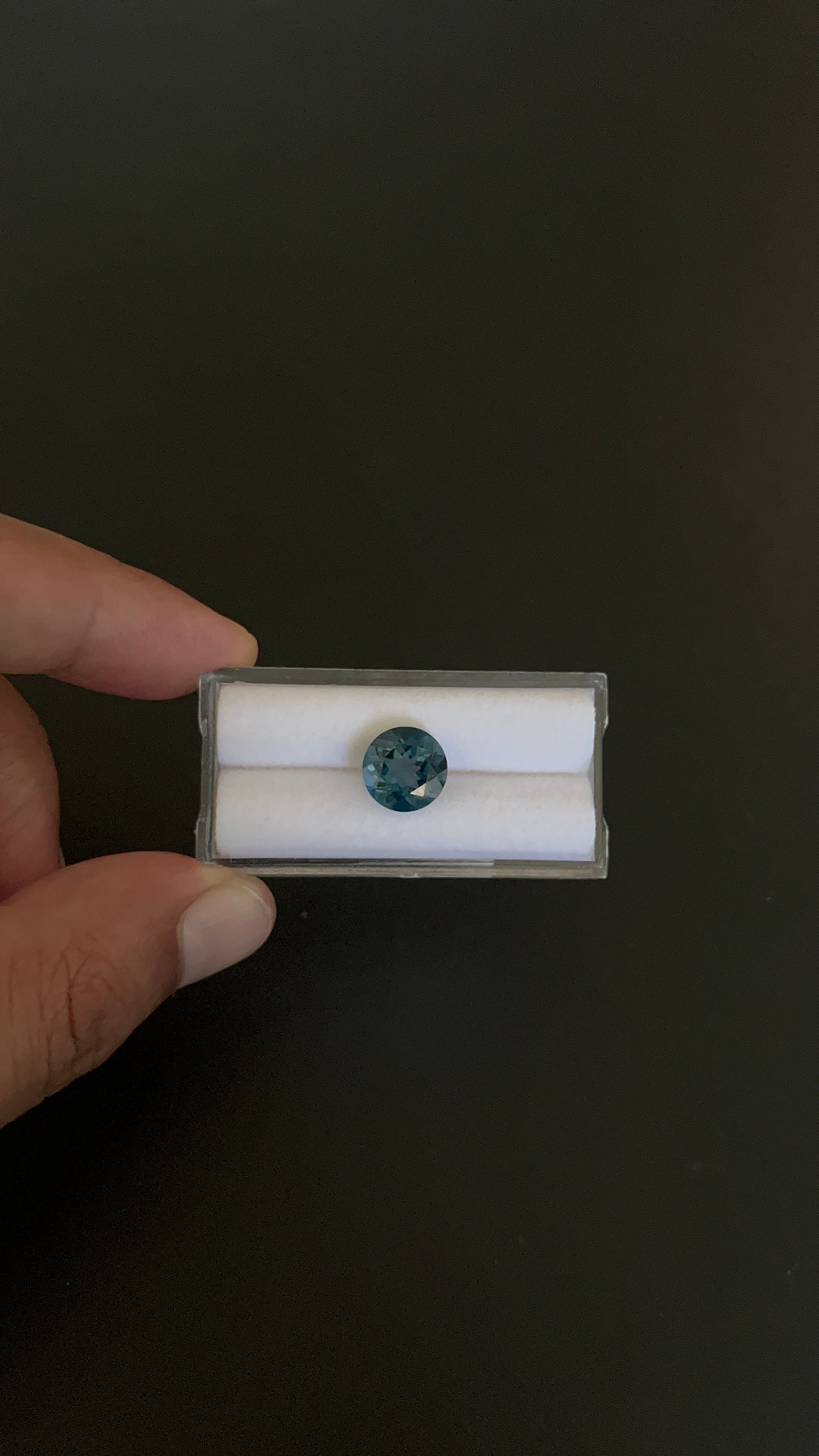 London Blue Topaz Faceted 10.2 mm Single piece Approximately 4.26 Carat (GTG-TO-102)