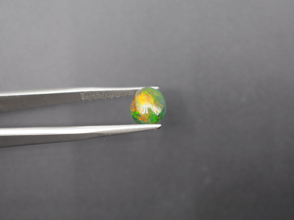 Ethiopian Black Opal Cabochon 10.5x8 mm Approximately 1.82 Carat (GTG-BOP-38)