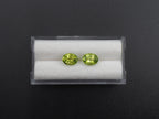 Peridot  Faceted Oval Shape 8x6 mm Matching Pair Approximately 2.48 Carat