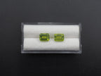 Peridot  Faceted Rectangle Shape 8x6 mm Matching Pair Approximately 2.80 Carat