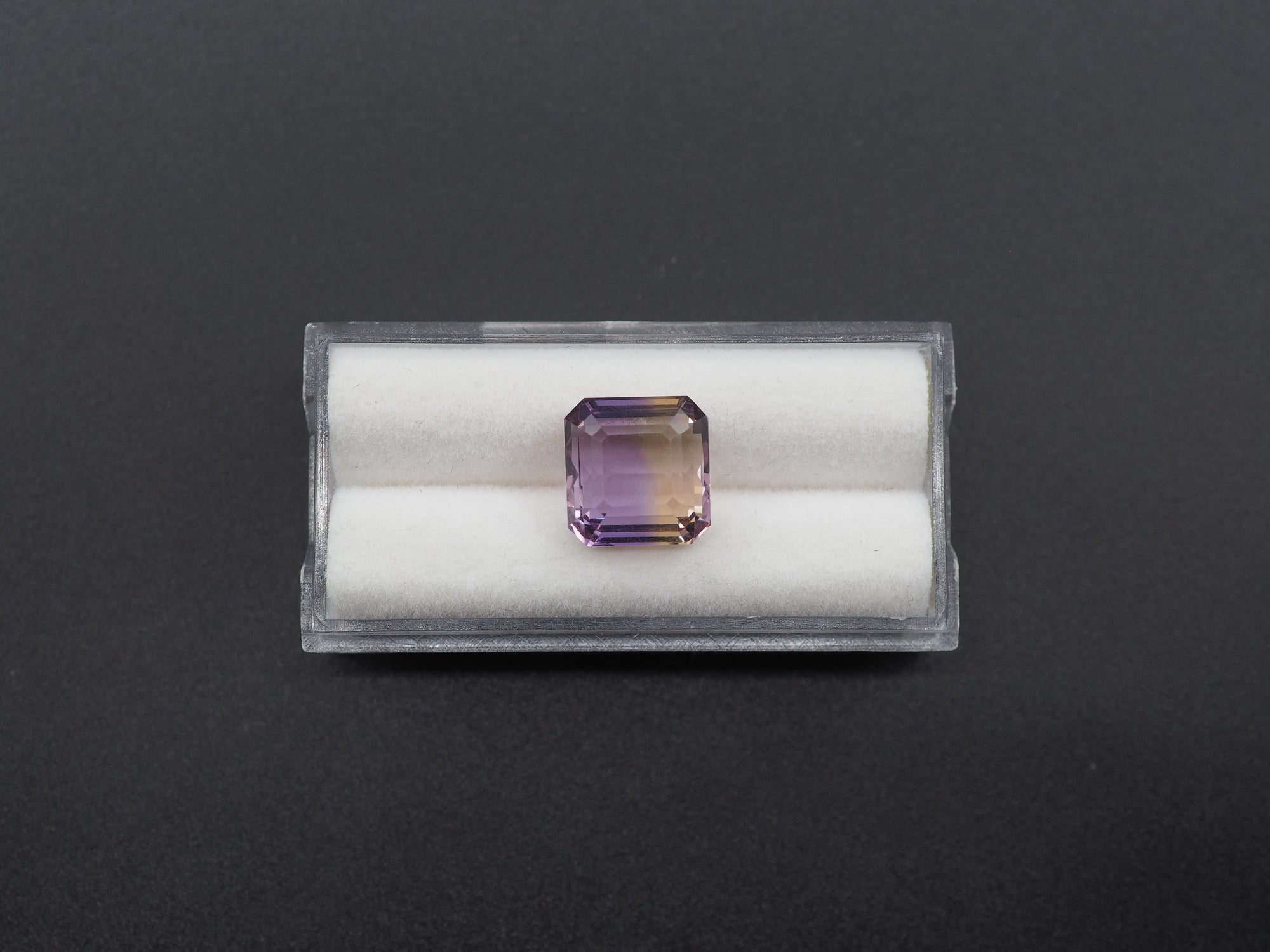 Faceted Ametrine 11mm Approximately 6.38ct  Carat (GTG-AMT-10)