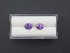Amethyst Faceted 8x6 mm Matching Pair Approximately 2 Carat (GTG-AM-71)