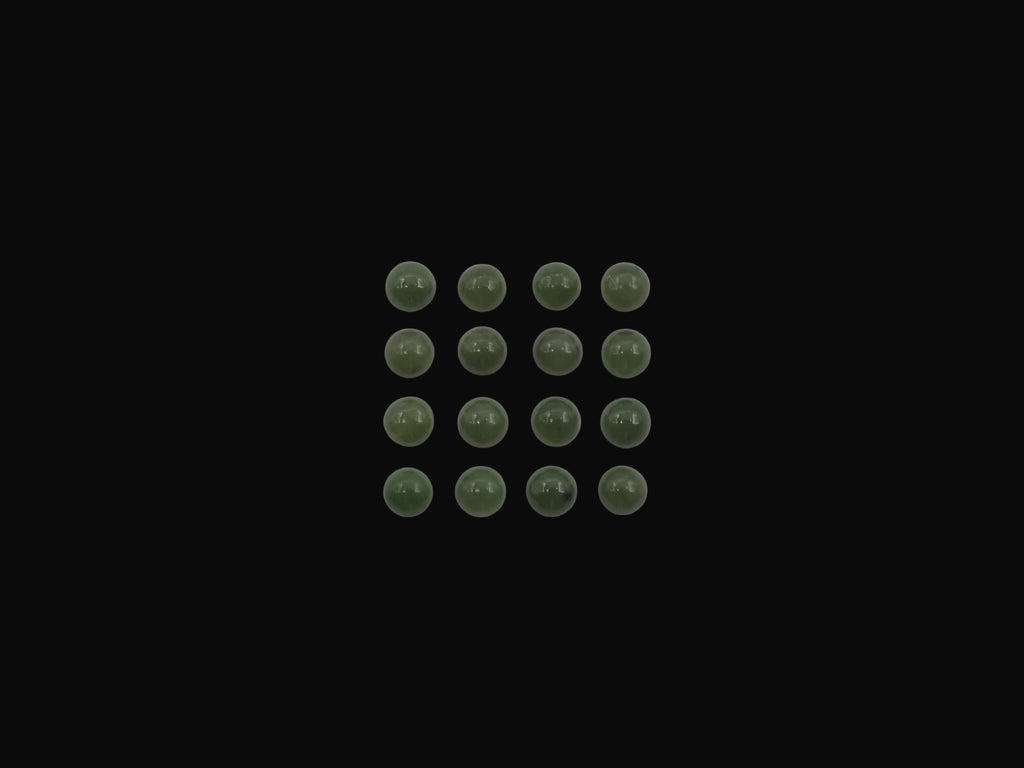 Natural Jade Round Shape Cabs 4mm Approximately 1.77 Carat (GTG-J-10)