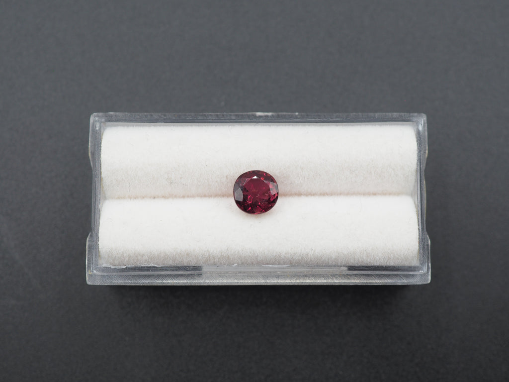 Purple Garnet Faceted 6.6  mm Approximately 1.21 Carat (GTG-PG-3)