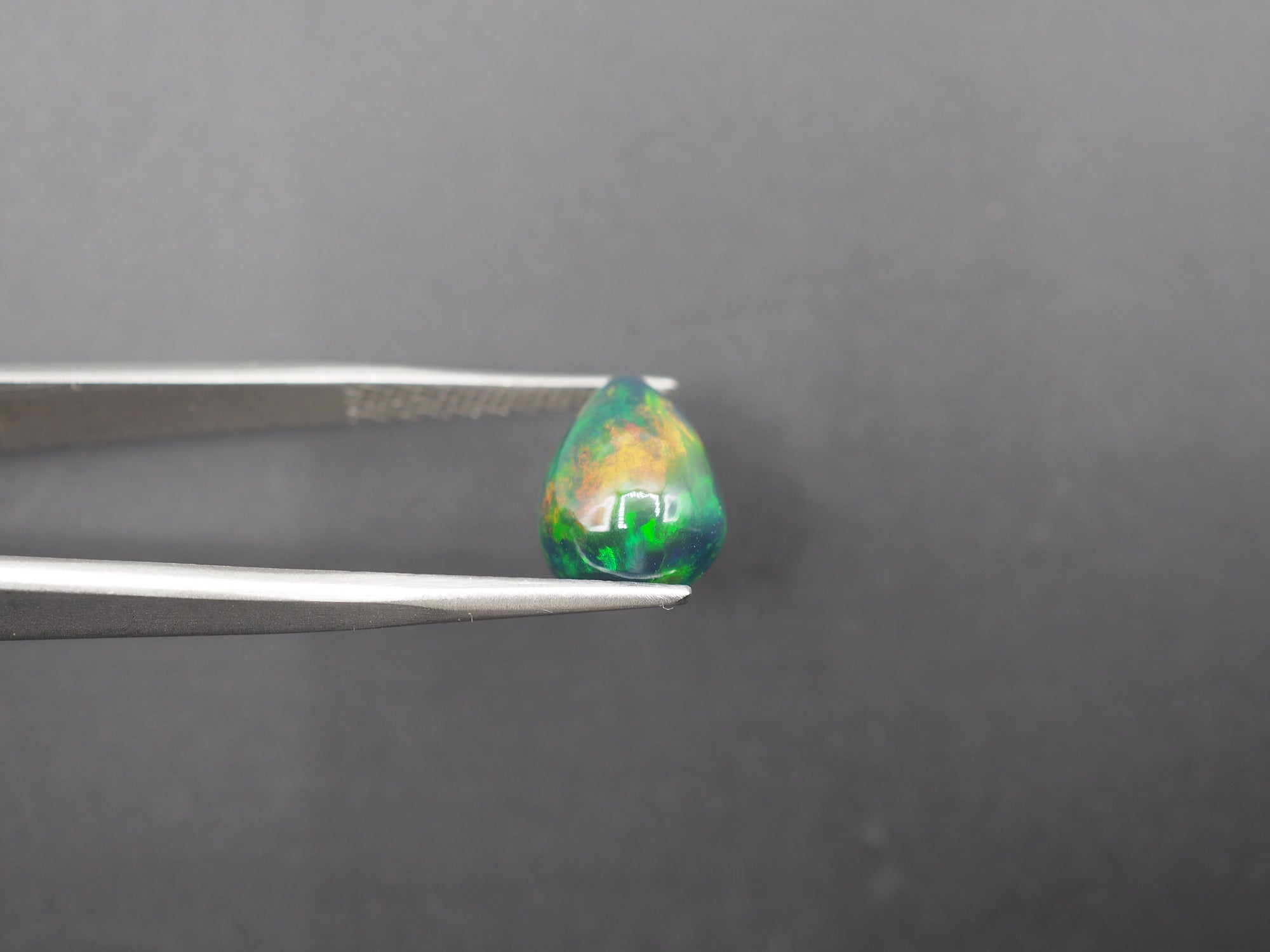 Ethiopian Black Opal Cabochon 14x9.5 mm
