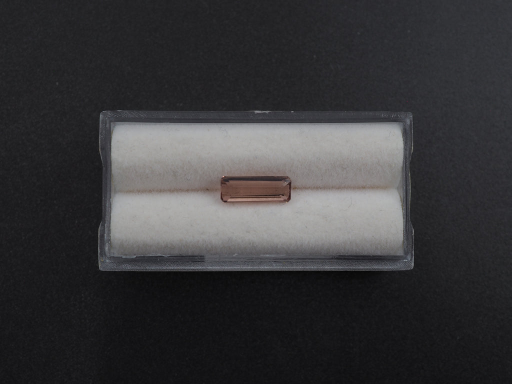 Tourmaline Faceted  Rectangle Shape 11x4.2x3mm Single Piece Approximately 1.40 Carat