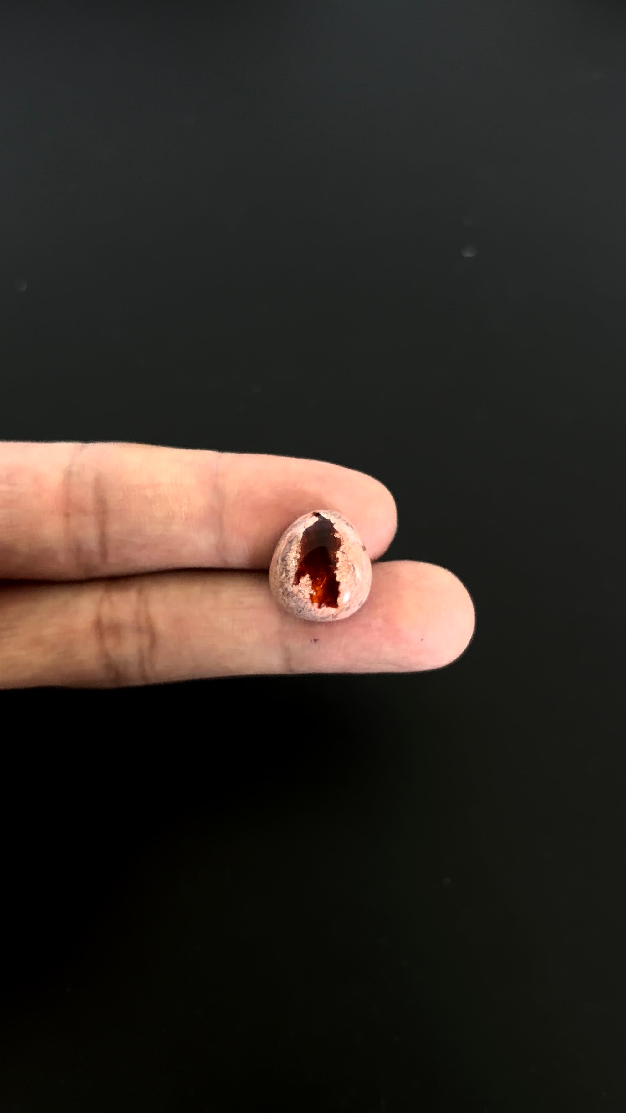 Mexican Fire Opal Cabochon 16x15 mm Approximately 9.19 Carat