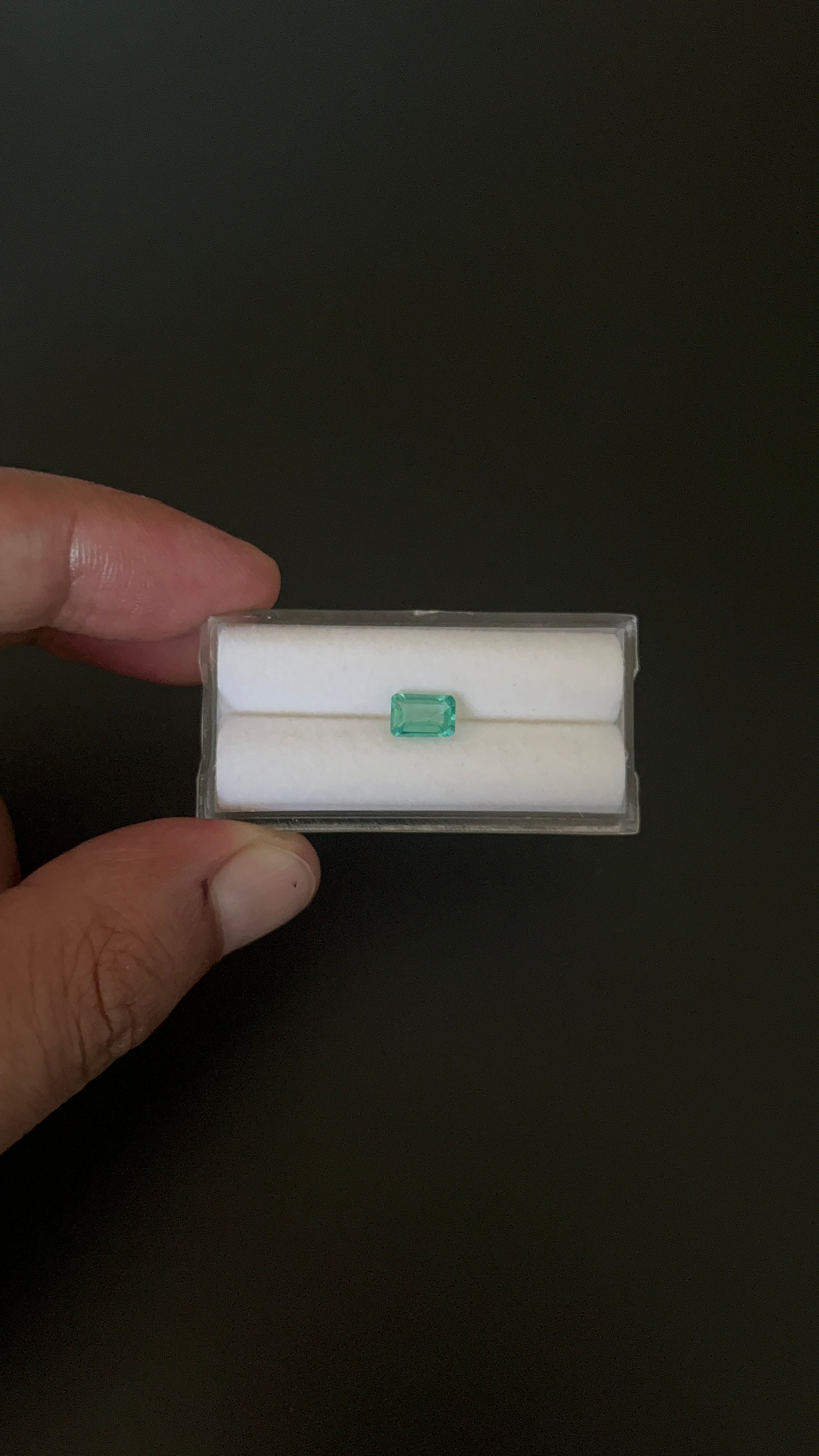 Natural Blue Apatite Faceted 7.3x4.9 mm Approximately 1 Carat (GTG-AP-98)