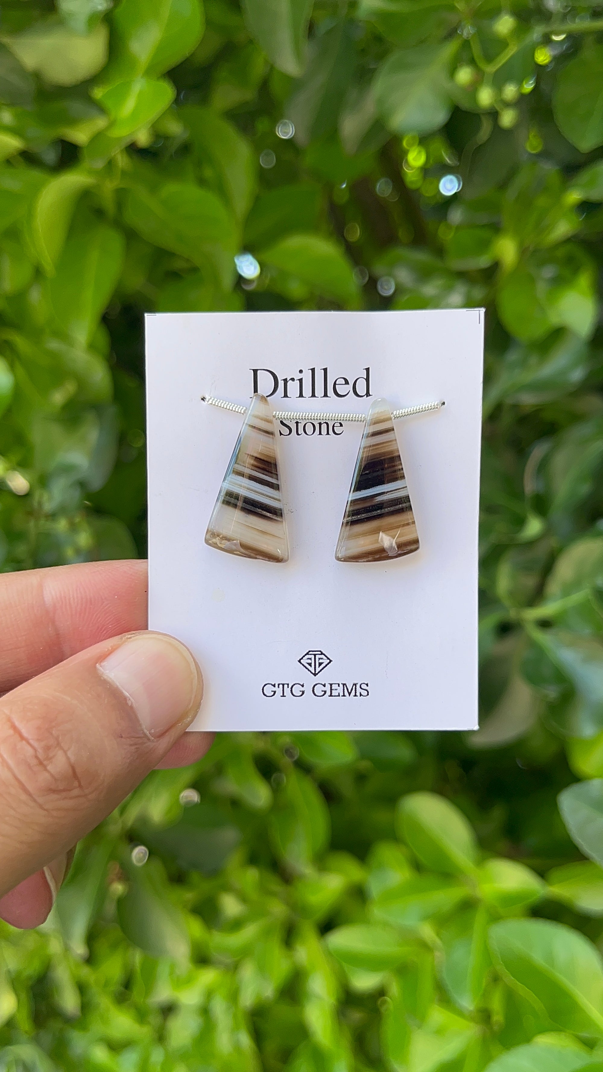 Suleimani Agate, Cabochon Drilled 26x13 mm Approximately 19.50 Carat (GTG-DMS-11)