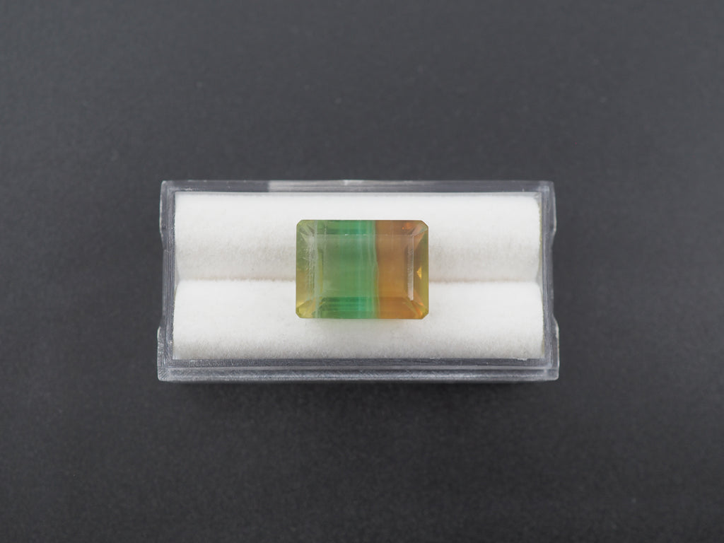 Fluorite Faceted Rectangle Shape 15.5x12 mm Single Piece  Approximately 17.18 Carat