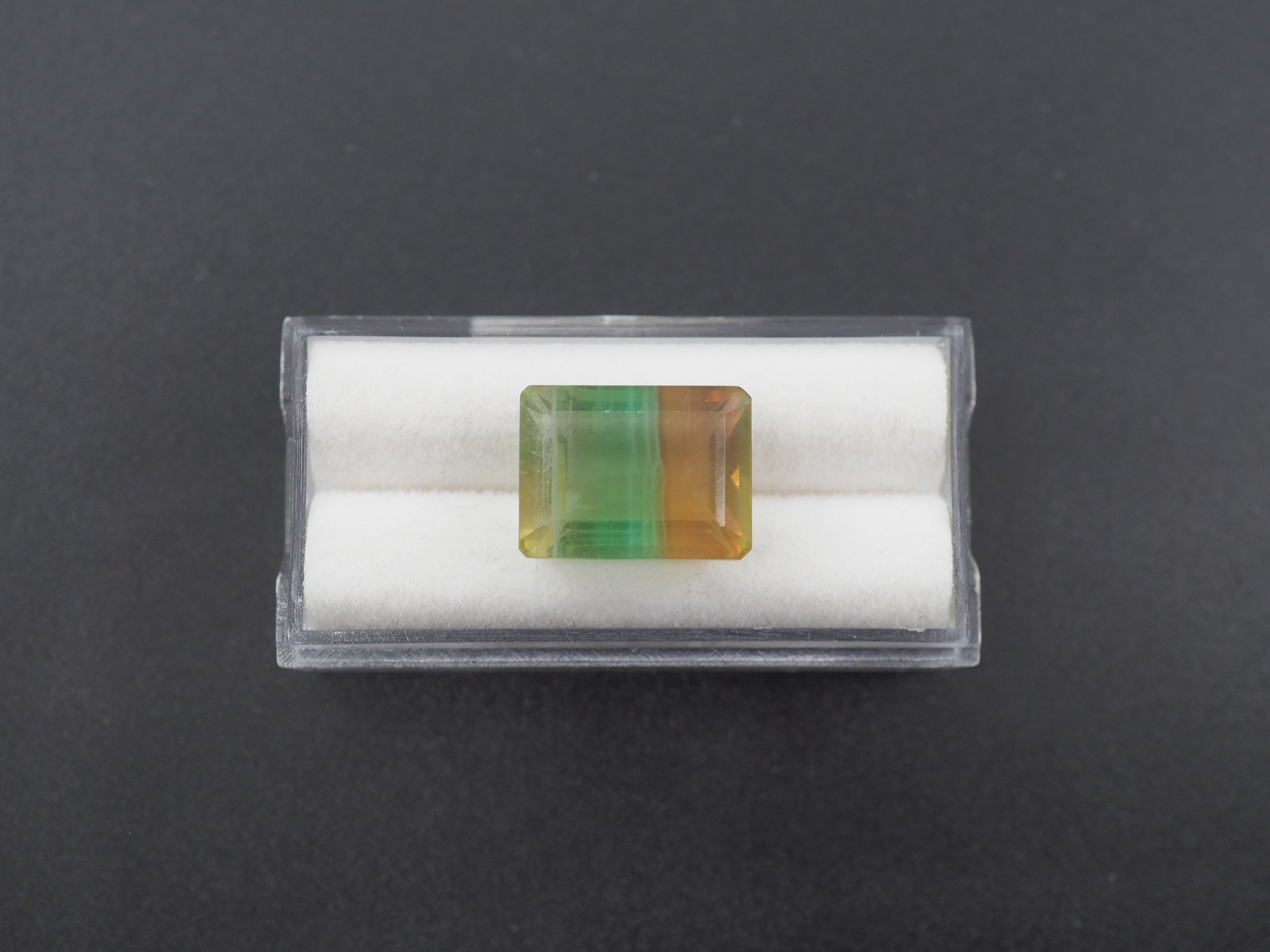 Fluorite Faceted Rectangle Shape 15.5x12 mm Single Piece  Approximately 17.18 Carat