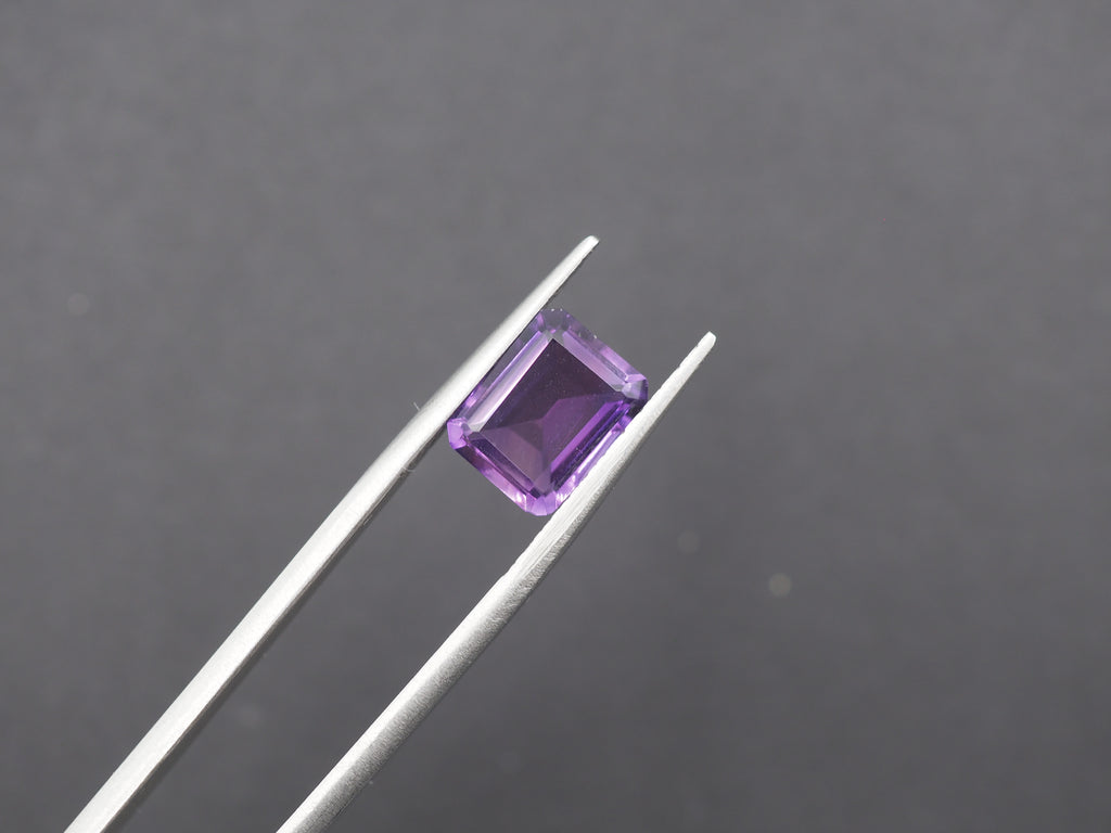 Amethyst Faceted  10x8 mm Single Piece Approximately 3 Carat (GTG-AM-62)