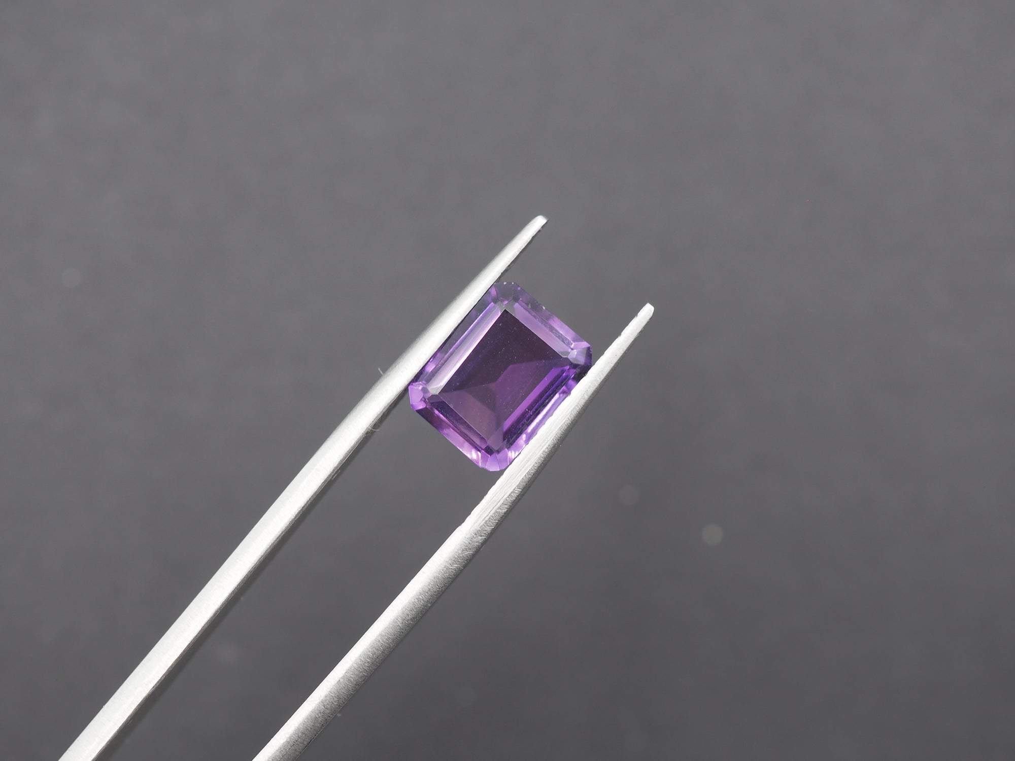 Amethyst Faceted  10x8 mm Single Piece Approximately 3 Carat (GTG-AM-62)